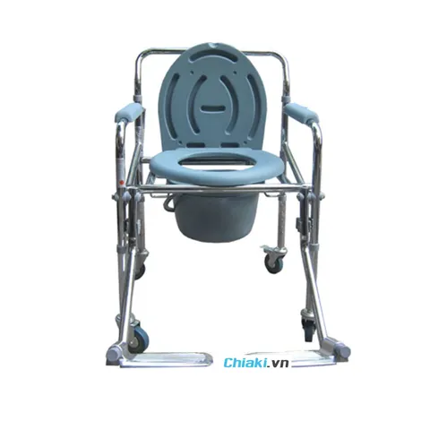Ghế bô vệ sinh có bánh xe di chuyển Lucass GX-300 - Thiết kế chắc chắn, tiện lợi cho người già và người gặp khó khăn trong việc đi lại.