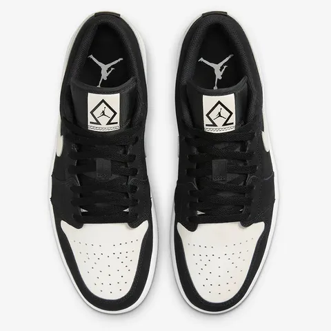 Giày Nike Air Jordan 1 Low Diamond Boyz 2022 - Giày thể thao nam nữ, thiết kế trẻ trung, chất liệu da cao cấp, đen-trắng, thời trang năng động