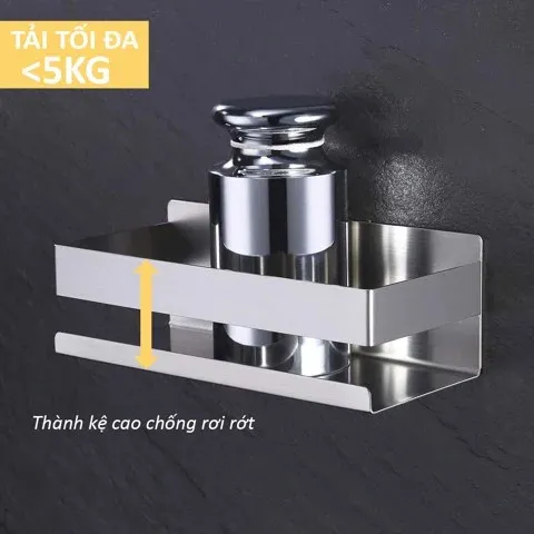 Kệ phòng tắm Inox 304 HOBBY Home Decor KCNX23 - Dán tường gạch men, thiết kế hiện đại, chống gỉ, tiện lợi sử dụng trong nhà tắm