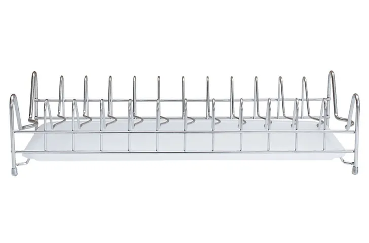 Kệ úp bát đĩa Inox 304 Hobby Kdu 12 ngăn - Khay hứng nước thông minh, gọn gàng cho nhà bếp tiện nghi