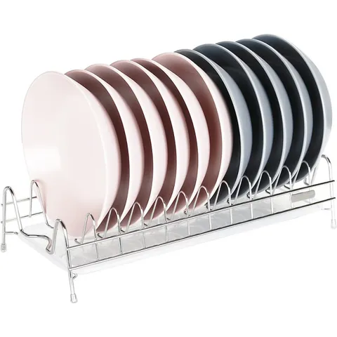 Kệ úp bát đĩa Inox 304 Hobby Kdu 12 ngăn - Khay hứng nước thông minh, gọn gàng cho nhà bếp tiện nghi