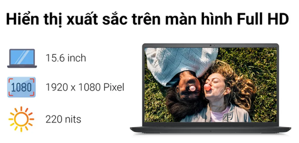 Laptop Dell Inspiron 15 N3511 - Core i3, 4GB RAM, 256GB SSD, 15.6