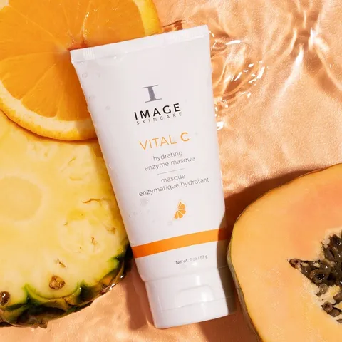 Mặt nạ Dưỡng Ẩm Enzyme VITAL C Image - Masque Hydrating Từ Đu Đủ, Dứa, Cam Cho Da Nhạy Cảm - Làn Da Tươi Trẻ Rạng Ngời