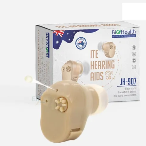 Máy Trợ Thính Nhét Tai Không Dây BioHealth JH-907 - Giải Pháp Nghe Rõ Ràng, Thiết Kế Nhỏ Gọn & Đẹp Mắt, Phù Hợp Mọi Đối Tượng