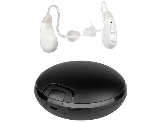 Máy Trợ Thính Không Dây Biohealth JH-D59 - BTE Hỗ Trợ Khuếch Đại Âm Thanh, Pin Sạc USB Tuổi Thọ 20 Giờ, Giảm Tiếng Ồn, Thiết Kế Thẩm Mỹ
