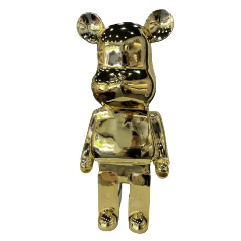 Mô hình gấu Bearbrick 80cm mạ vàng cao cấp DBCP289 - Đồ trang trí nhà cửa độc đáo, thiết kế nghệ thuật lấy cảm hứng từ Stanley Kubrick