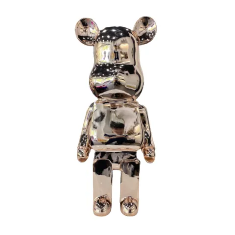 Mô Hình Gấu Bearbrick Mạ Đồng DBCP289A Cao Cấp - Đồ Chơi Trang Trí Nhà Cửa, Thiết Kế Dễ Thương và Sang Trọng