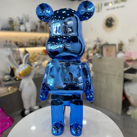 Mô Hình Gấu Bearbrick Mạ Xanh Dương DBCP290 Cao Cấp - Đồ Chơi Trang Trí Sang Trọng, Thiết Kế Độc Đáo Cho Nhà Cửa