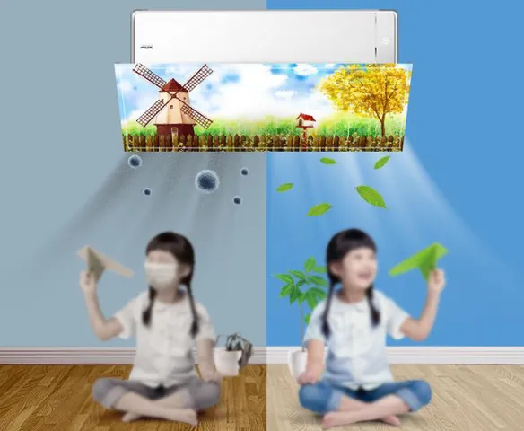 Tấm chắn gió điều hòa họa tiết đẹp - Giải pháp thông minh bảo vệ sức khỏe cho gia đình, dễ lắp đặt và sử dụng