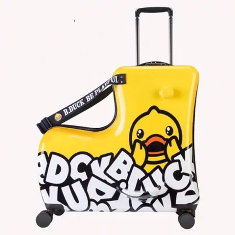 Vali Kéo Cho Bé Kiêm Xe Ngồi Bduck Limited Version - Thiết Kế Ngộ Nghĩnh, Chất Liệu Nhựa ABS Siêu Bền, Phù Hợp Trẻ 1-10 Tuổi