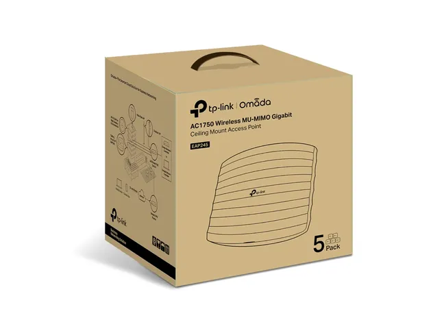 Access Point Wi-Fi Gắn Trần TP-Link EAP245 Gigabit MU-MIMO AC1750 - Tốc Độ 1750 Mbps, Chuẩn 802.11ac, Quản Lý Cloud Thông Minh