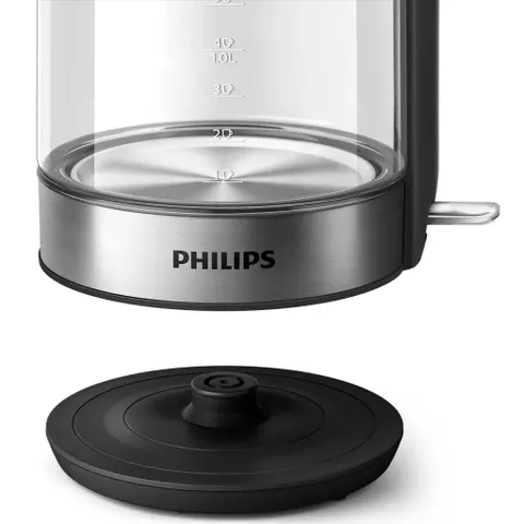 Ấm Đun Nước Siêu Tốc Philips HD9339/81 1.7 Lít - Thiết Kế Thủy Tinh Đẹp, Công Suất 2200W, Tiết Kiệm Năng Lượng, An Toàn Sử Dụng