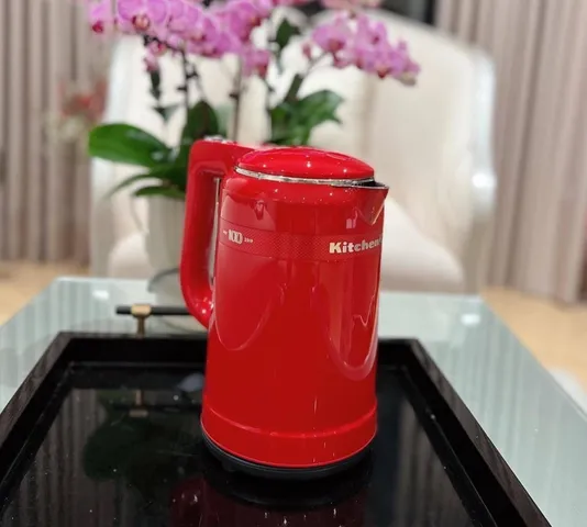 Ấm Siêu Tốc 2 Lớp Cách Nhiệt KitchenAid 1.5L - Đun Nóng Nhanh, An Toàn Cho Nhà Có Trẻ Nhỏ, Thiết Kế Hiện Đại, 2400W