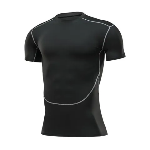 Áo Legging Thể Thao Cộc Tay Nam - Chất Liệu Polyester Cao Cấp, Thoáng Khí, Thích Hợp Tập Gym và Vận Động Thể Thao