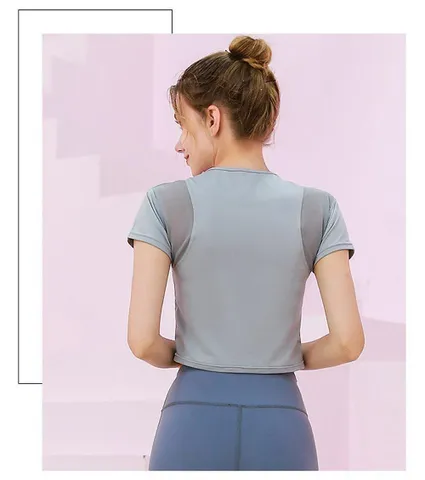 Áo Thể Thao Nữ Cộc Tay Croptop Yinghu N104 - Chất Vải Cao Cấp, Thấm Hút Mồ Hôi, Thời Trang Dành Cho Tập Gym