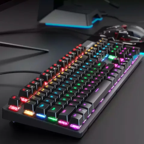 Bàn Phím Cơ Inphic V910 Có Dây RGB Led Mix Backlit 104 Phím - Phụ Kiện Máy Tính Đa Năng Cho Game Thủ
