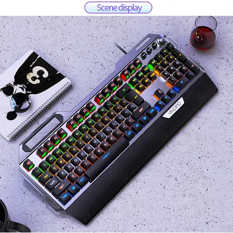 Bàn Phím Cơ Gaming 104 Phím Led RGB Sidotech Yindiao K100 - Thiết Kế Hiện Đại, Độ Nhạy Cao, Chống Mỏi Tối Ưu
