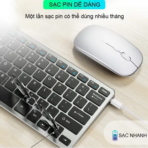 Bàn Phím Không Dây Mini Sidotech V780 Thông Minh - Thiết Kế Nhỏ Gọn, Tương Thích Với Laptop, Máy Tính Bảng, Điện Thoại
