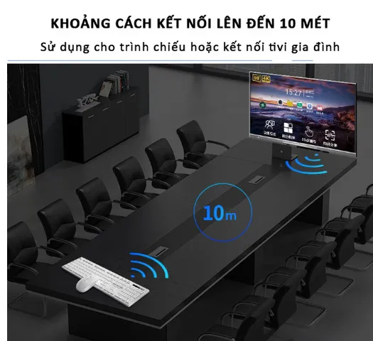 Bộ Bàn Phím và Chuột Không Dây Mini Sidotech Yindiao Max3 - Thiết Kế Siêu Gọn, Kết Nối USB 2.4G, Phản Hồi Nhanh, Chống Ồn
