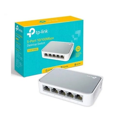 Bộ Chia Tín Hiệu Để Bàn TP-Link TL-SF1005D - 5 Cổng Ethernet 10/100Mbps Nhỏ Gọn, Dễ Dàng Kết Nối Mạng