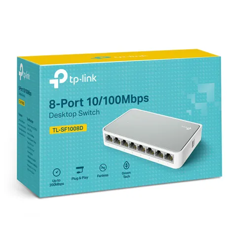 Bộ Chia Tín Hiệu TP-Link TL-SF1008D 8 Cổng Ethernet Tốc Độ Cao 10/100Mbps - Thiết Bị Kết Nối Cho Văn Phòng Nhỏ