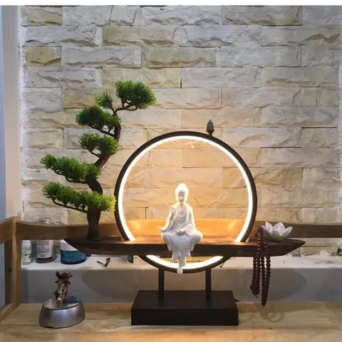 Bộ Đèn LED Trang Trí Kệ Cây Phòng Khách - Tạo Không Gian Thư Giãn Sang Trọng Với Phong Thủy Tinh Tế
