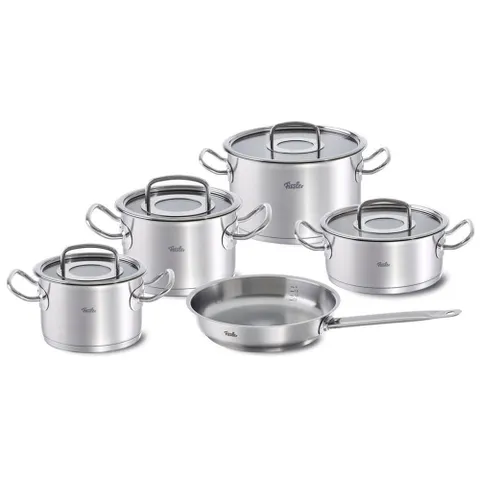 Bộ Nồi Inox Cao Cấp Fissler Original Profi Collection 5 Món - Thiết Kế Bền Đẹp, Dùng Cho Mọi Loại Bếp, Hiệu Suất Nấu Nướng Tối Ưu