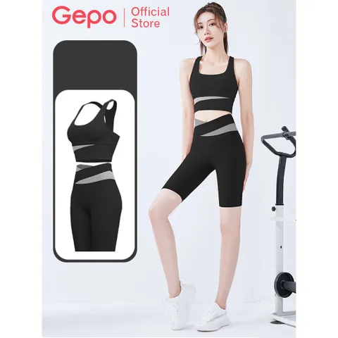 Bộ quần áo tập gym yoga nữ Gepo GP301 - Chất liệu co dãn 4 chiều, thời trang và thoáng mát cho mọi hoạt động thể thao