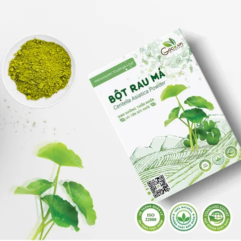 Bột Rau Má Nguyên Chất Goce 72g - Hỗ Trợ Thanh Nhiệt, Giải Độc Cơ Thể Từ Thiên Nhiên, Dinh Dưỡng Tốt Cho Sức Khỏe