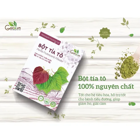 Bột Tía Tô Nguyên Chất Sấy Khô Goce - Dinh Dưỡng Từ Lá Tươi, Thực Phẩm Khô Sạch, An Toàn, Hỗ Trợ Sức Khỏe, 72g