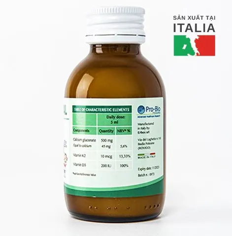 Canxi hữu cơ Bone Cal 150ml - Hỗ trợ phát triển chiều cao, bổ sung Vitamin D3, K2 cho trẻ, hương dưa bở thơm ngon, dễ uống.
