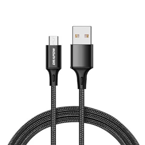 Cáp Micro Dây Dù 1m Drapow DM41 - Chất Liệu Chống Gãy, Sạc Và Truyền Dữ Liệu Ổn Định, Phụ Kiện Điện Thoại Tiện Ích