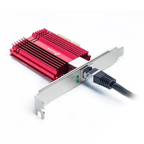 Card mạng LAN PCI Express TP-Link TX401 - Tốc độ 10Gb, Tối ưu Truyền Dữ Liệu Siêu Nhanh, Tương Thích Windows và Linux
