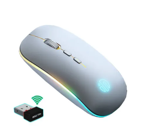 Chuột Không Dây Sidotech Inphic M-1L Sạc Pin - Thiết Kế Công Thái Học, Pin 500mAh, LED RGB 16 Màu, Tương Thích Đa Nền Tảng