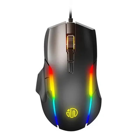 Chuột Quang Chơi Game Inphic PG7 Có Dây - Thiết Kế Hiện Đại, LED RGB, 7 Nút Điều Chỉnh, Độ Nhạy Cao Cho Game Thủ