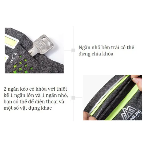 Đai Đeo Bụng Thể Thao Aonijie W946 - Chất Liệu Lycra & Nylon, Tiện Lợi Cho Chạy Bộ, Đạp Xe, Nhiều Màu Sắc Tùy Chọn