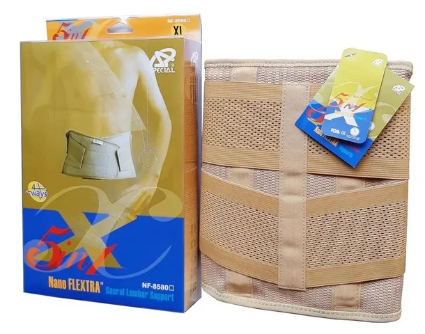 Đai Hỗ Trợ Cột Sống Nano Flextra Special NF-8580 - Giải Pháp Thoải Mái, Chất Liệu Co Giãn 4 Chiều, Hỗ Trợ Bảo Vệ Cột Sống Tốt Nhất