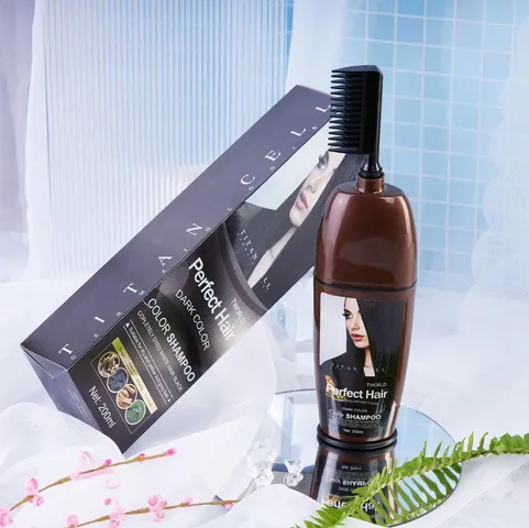 Dầu Gội Phủ Bạc Tworld Perfect Hair Dark Color 200ml - Giúp Tóc Đen Tự Nhiên, Chăm Sóc Tóc Mềm Mượt, Không Gây Kích Ứng
