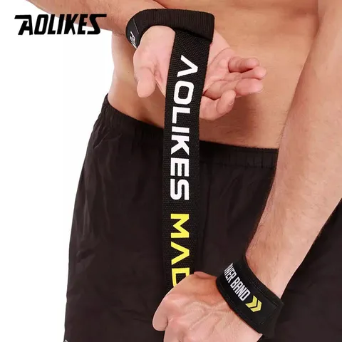 Dây Kéo Lưng Lifting Straps Aolikes Pro HW-7637 - Dụng Cụ Tập Gym Chuyên Nghiệp, Chất Liệu Bền Bỉ, Giúp Tập Deadlift Hiệu Quả