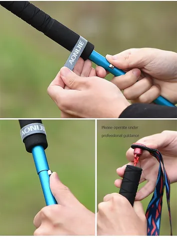 Gậy Chạy Gấp Khúc Aonijie E4201 - Dụng Cụ Thể Thao Chống Trượt, Nhẹ, Đầy Đủ Hỗ Trợ Chạy Bộ & Leo Núi