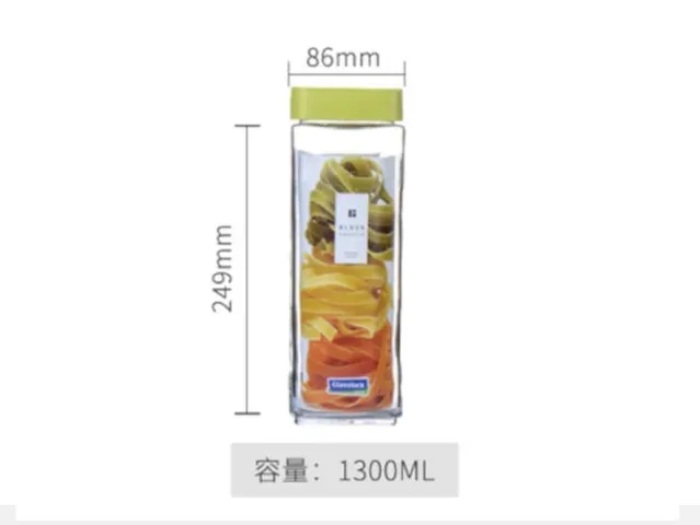 Hũ Thủy Tinh Glasslock Hàn Quốc IP606 1300ml - Bảo Quản Thực Phẩm An Toàn, Thiết Kế Thông Minh, Chất Liệu Cao Cấp