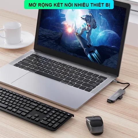 HUB Type C và HUB USB 3.0 Sidotech - Cổng chia USB nhanh gấp 10 lần, hỗ trợ kết nối cho Laptop và PC, thiết kế nhỏ gọn, tiện dụng.