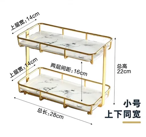 Khay Sứ 2 Tầng Để Mỹ Phẩm Phong Cách Hàn Quốc - Thiết Kế Sang Trọng, Dùng Làm Đồ Decor Nội Thất Xinh Xắn