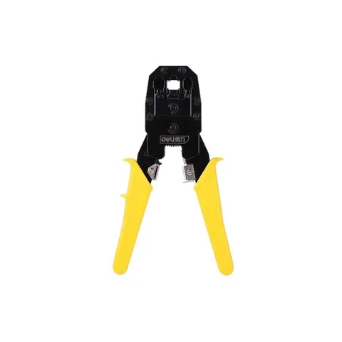 Kìm Bấm Dây Mạng Deli EDL2468 4/6/8P - Công Cụ Đa Năng Uốn Phích Cắm RJ45 Cho Mạng Viễn Thông