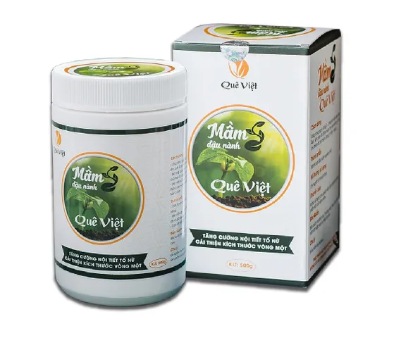 Mầm Đậu Nành Quê Việt 500g - Hỗ Trợ Cải Thiện Kích Thước Vòng 1, Tăng Nội Tiết Tố Nữ, Bột Uống Dinh Dưỡng Tự Nhiên