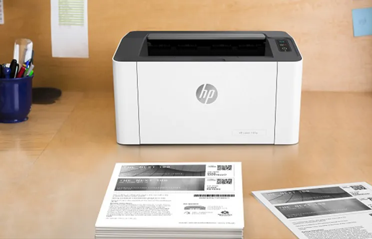 Máy In Laser Đen Trắng HP 107W - Kết Nối WiFi, Tốc Độ In 20 Trang/Phút, Chất Lượng Sắc Nét, Thiết Kế Nhỏ Gọn, Chính Hãng