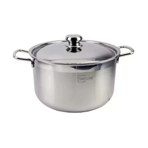Nồi Inox 3 Đáy 28cm Fivestar FSN28IN003 - Dung Tích 10 Lít, Bền Bỉ, An Toàn, Chống Rỉ Sét, Nấu Ăn Thích Hợp Cho Gia Đình Lớn