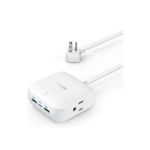 Ổ cắm điện Anker PowerStrip Cube PD3 524 - Sạc Nhanh Type C 30W và 6 Cổng USB, Bảo Vệ An Toàn, Thiết Kế Cube Tiện Dụng