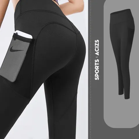 Quần Tập Gym Yoga Nữ Cạp Cao Gepo GP103 - Có Túi Đựng Điện Thoại, Chất Liệu Cao Cấp, Thoải Mái Cho Các Môn Thể Thao