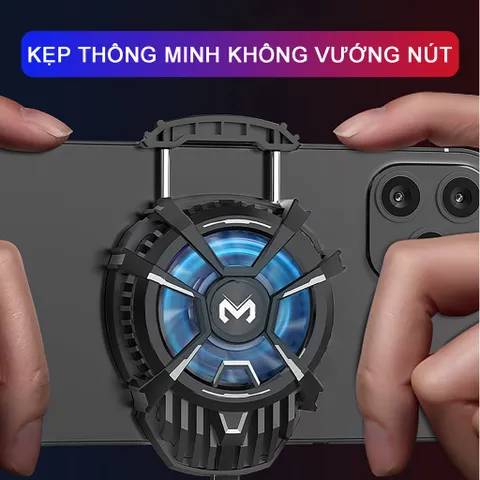 Quạt Tản Nhiệt Điện Thoại Sidotech DL07 - Quạt Mini Thông Minh Có Đèn LED RGB, Tốc Độ 7500 Vòng/Phút, Chơi Game, Livestream